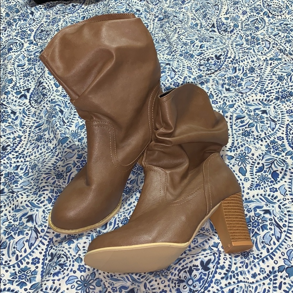 Brown/Tan Boots w/ Heels